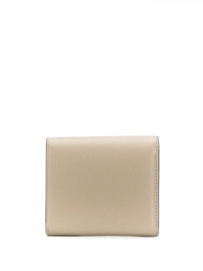 Shop Mulberry Small French Wallet In Grey