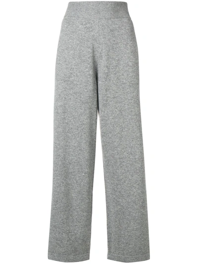 Shop Barrie Ribbed Waistband Track Pants In Grey