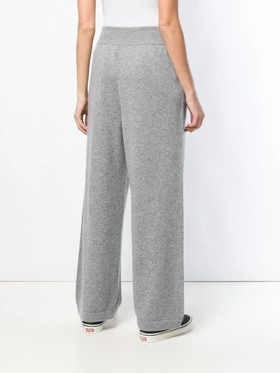 Barrie Ribbed Waistband Track Pants In Grey