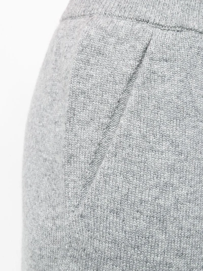 Barrie Ribbed Waistband Track Pants In Grey