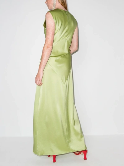 Shop Paris Georgia Bettina Sleeveless Midi Dress In Green