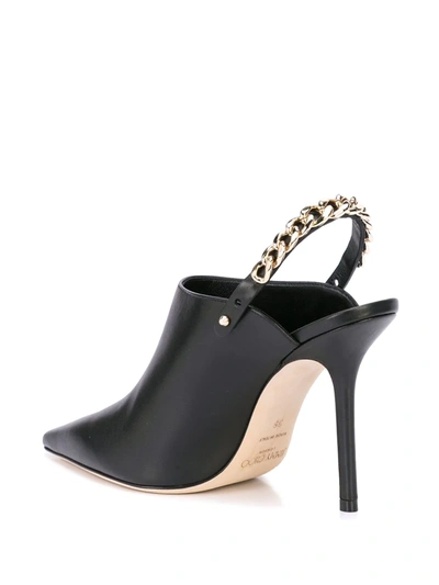 JIMMY CHOO LEXX MULES - 黑色