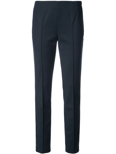 Shop Akris Melissa Trousers In Blue