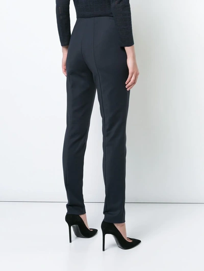 Shop Akris Melissa Trousers In Blue