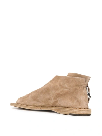 Shop Officine Creative Itaca/005 Zipped Sandals In Neutrals