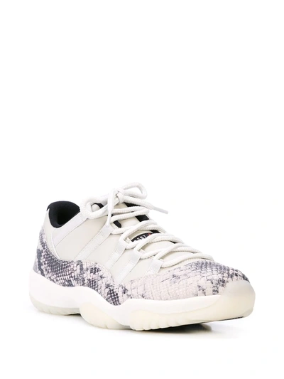 Nike Air Jordan 11 Retro Low "snakeskin Light Bone" Sneakers In Neutrals