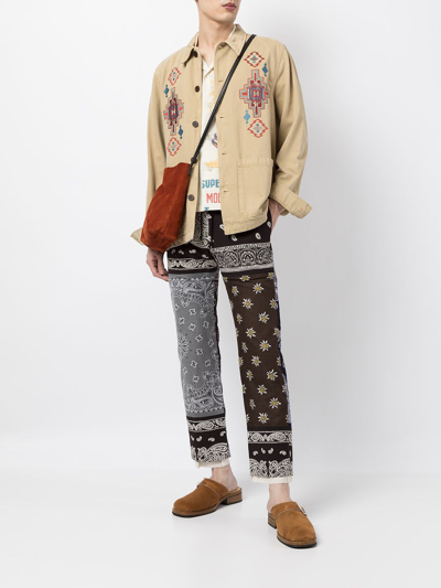 Children Of The Discordance Paisley Drawstring Trousers In Multicolour