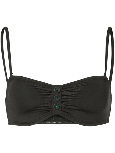 Shop Duskii Appletini Bandeau Bikini Top In Black