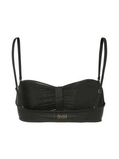 Duskii Appletini Bandeau Bikini Top In Black
