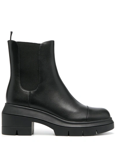 Shop Stuart Weitzman Norah Ankle Boots In Black