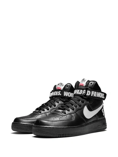 Nike X Supreme Air Force 1 High-top Sneakers In Black