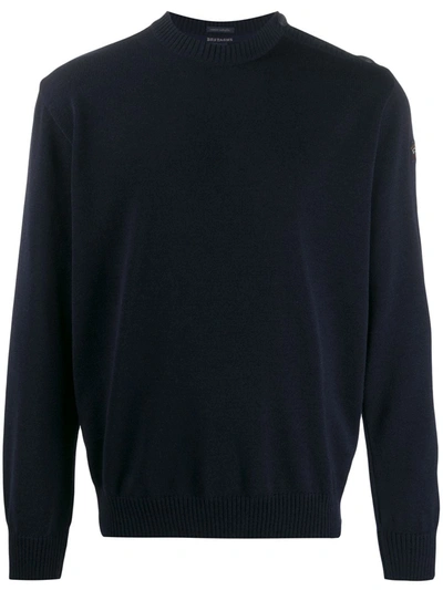 Shop Paul & Shark Round Neck Sweater In Blue