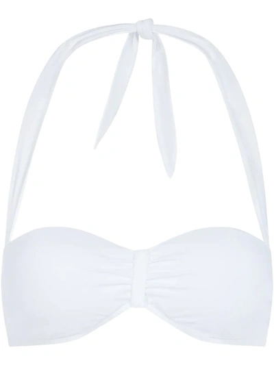 Shop Dolce & Gabbana Bandeau Bikini Top In White