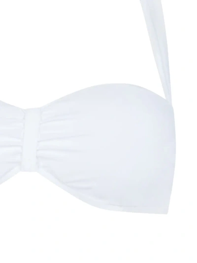 Shop Dolce & Gabbana Bandeau Bikini Top In White
