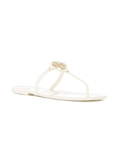 Tory Burch Mini Miller Rubber Sandals In White