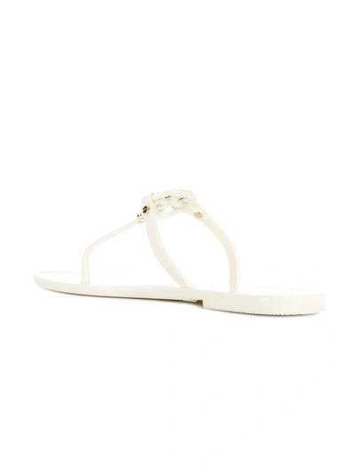 Tory Burch Mini Miller Rubber Sandals In White