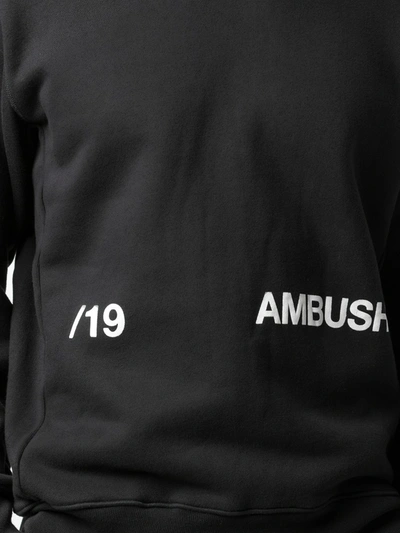 Shop Ambush Crew-neck Logo Sweatshirt In Black