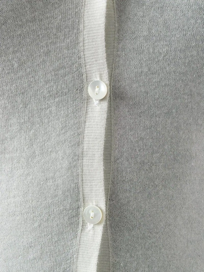 Shop N•peal Superfine V-neck Cardigan In White