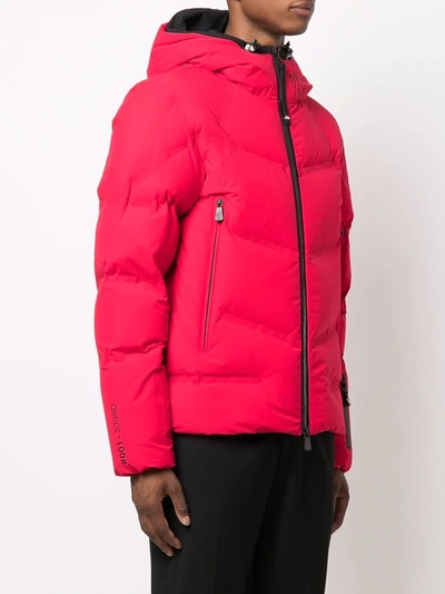 Shop Moncler Arcesaz Hooded Puffer Jacket In Rot