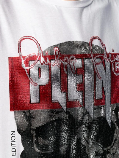 Shop Philipp Plein Skull Tank Top In White