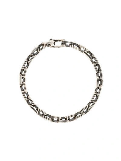 Shop M Cohen Equinox 5mm Link Bracelet In Silver