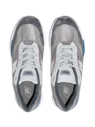 Shop New Balance M992 Panelled Sneakers In Grey