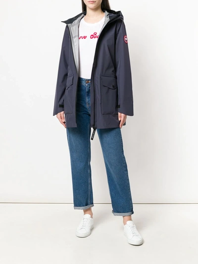 Shop Canada Goose Wolfville Coat In Blue