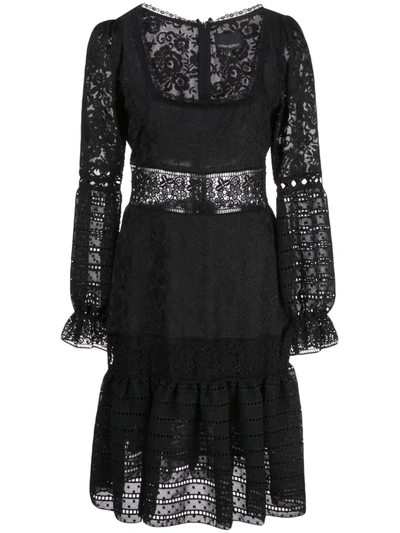 Shop Cynthia Rowley Wicker Park Lace Dress In Black
