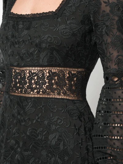 CYNTHIA ROWLEY WICKER PARK LACE DRESS - 黑色