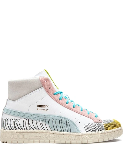 Puma Ralph Sampson 70 Mid "michael Lau" Sneakers In White