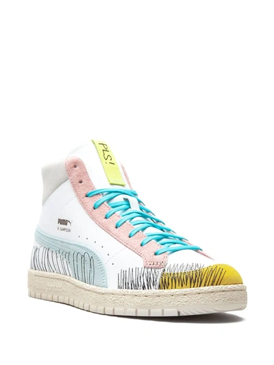 Puma Ralph Sampson 70 Mid "michael Lau" Sneakers In White