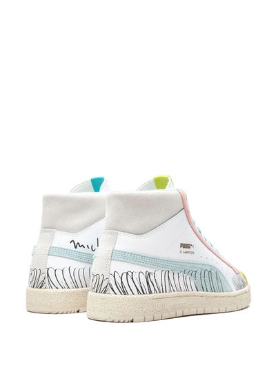Puma Ralph Sampson 70 Mid "michael Lau" Sneakers In White