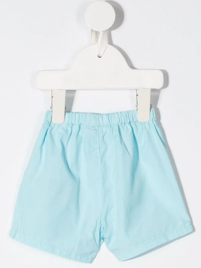 Shop Knot Elasticated Shorts In Blue