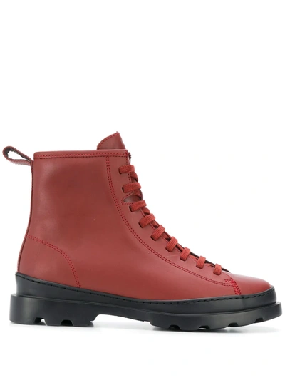 Camper Brutus Lace-up Boots In Brown