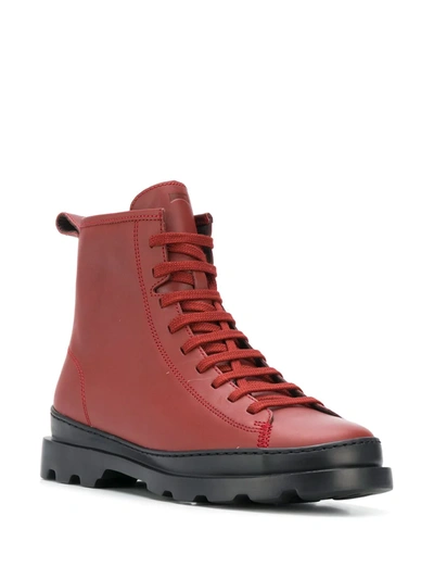 Camper Brutus Lace-up Boots In Brown
