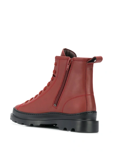 Camper Brutus Lace-up Boots In Brown