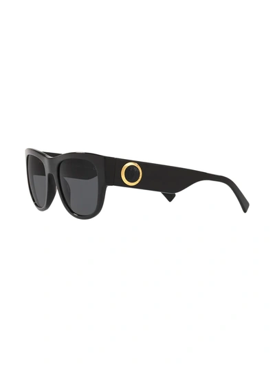 Shop Versace Square Frame Sunglasses In Black
