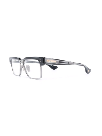 Shop Dita Eyewear Hakatron Square-frame Glasses In Black