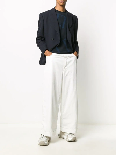 Valentino Double-breasted Blazer In Black