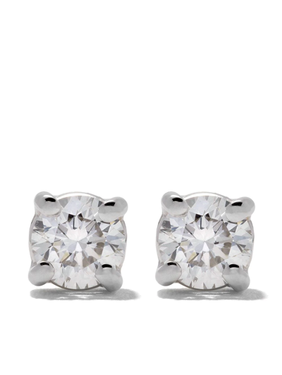 Shop Wouters & Hendrix Gold 18kt Gold Diamond Stud Earrings In Yellow Gold/white Gold