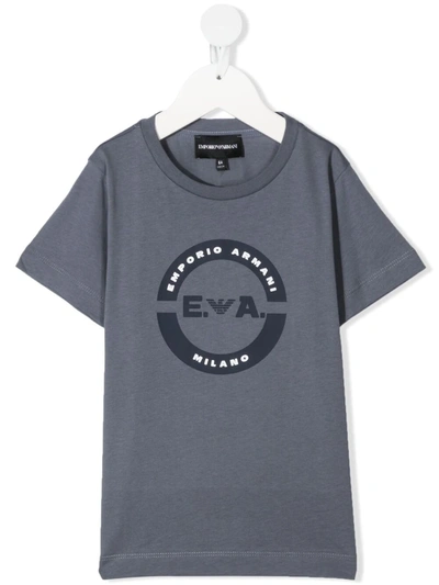 Shop Emporio Armani Logo-print T-shirt In White