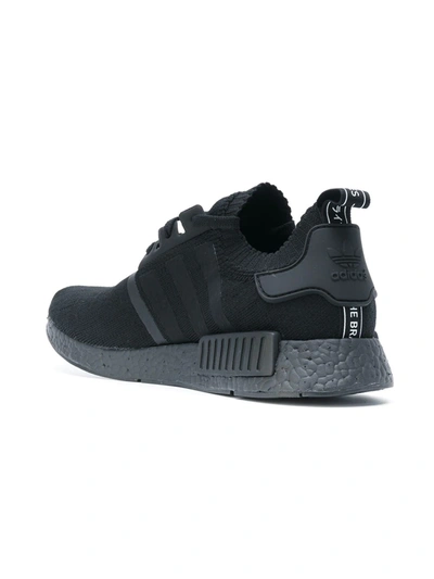 Adidas Originals Nmd R1 Primeknit Core Black Sneakers In Black