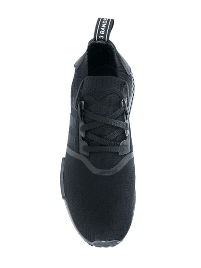 Shop Adidas Originals Nmd_r1 Primeknit "japan Triple Black" Sneakers