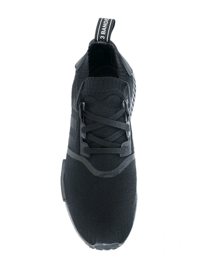 Adidas Originals Nmd R1 Primeknit Core Black Sneakers In Black