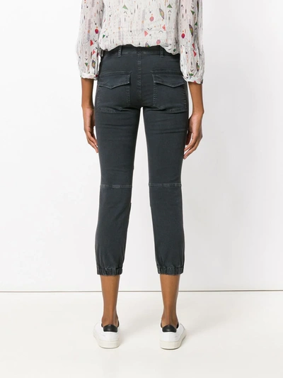 Nili Lotan Cropped Fitted Trousers In Grey