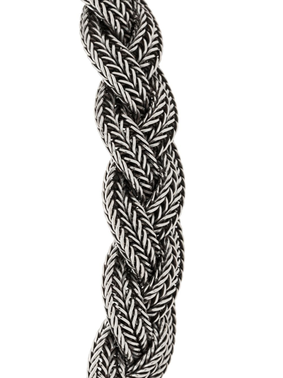 Shop Emanuele Bicocchi Woven Chain Bracelet In Metallic