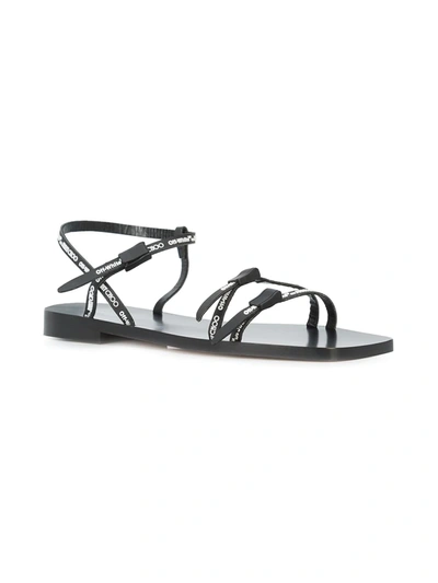 Shop Off-white C/o Jimmy Choo Black Jane Sandals