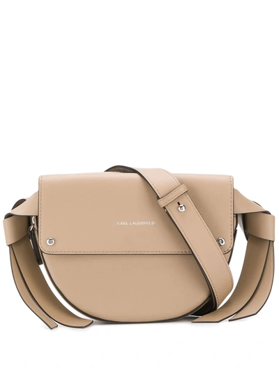 Shop Karl Lagerfeld Ikon Belt Bag In Neutrals