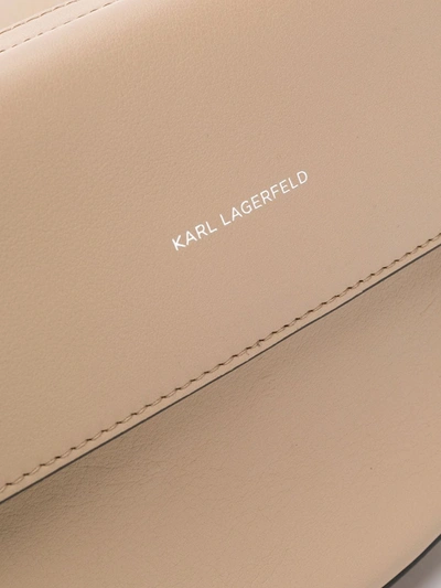 Shop Karl Lagerfeld Ikon Belt Bag In Neutrals