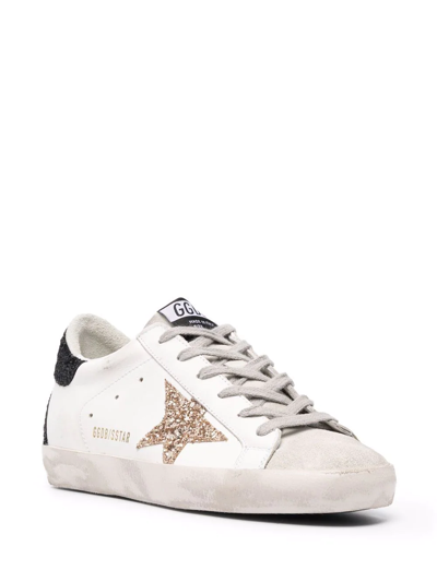 Golden Goose Star-patch Lace-up Sneakers In Weiss